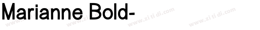 Marianne Bold字体转换